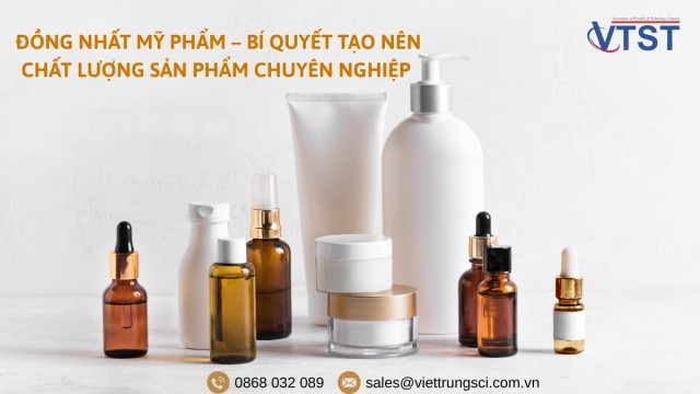 Thiết bị khuấy trộn nhũ hóa mỹ phẩm trong phòng R&D.jpg